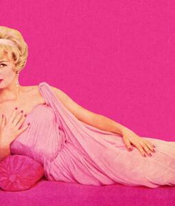 Illustrazione Woman in Pink Dress Reclining, CSA-Images