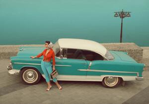 Illustrazione Car Girl, RetroAtelier