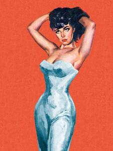 Illustrazione Sexy Dark Haired Woman, CSA-Printstock