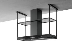 Airforce Cappa Cucina Aspirante Isola Larghezza 140 cm Profondit 50 cm Classe A colore Antracite - AF000061 ANTARES AN/A/140