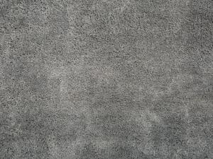 Tappeto Shaggy in misto cotone e poliestere grigio 200 x 300 cm soffice pelo denso Beliani