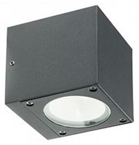 Applique Da Esterno Moderna Lula Alluminio E Vetro Grigio Led 6+6W 3000K
