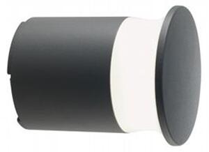 Applique Da Esterno Moderna Kep Alluminio E Termoplastica Grigio Led 9W 4000K