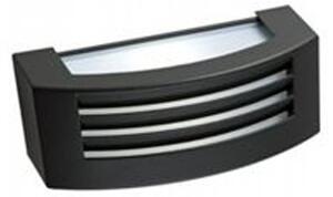 Applique Da Esterno Moderna Tosca Alluminio E Termoplastica Grigio 1 Luce E27