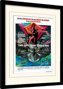 Quadro James Bond - Spy Who Loved Me, Poster Incorniciato
