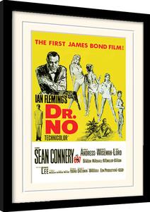 Quadro James Bond - Dr No Yellow, Poster Incorniciato