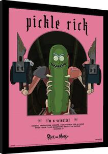 Quadro Rick and Morty - Classrickal Pickle Rick, Poster Incorniciato
