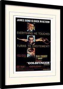 Quadro James Bond - Goldfingers Excitement, Poster Incorniciato