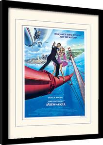 Quadro James Bond - A View To A Kill, Poster Incorniciato