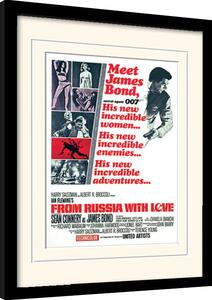 Quadro James Bond - From Russia With Love, Poster Incorniciato