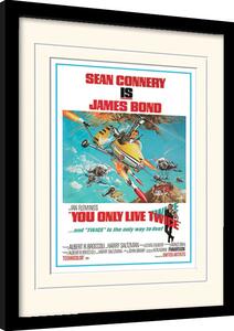 Quadro James Bond - You Only Live Twice, Poster Incorniciato