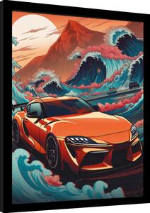 Quadro Wave Collection - Wave Cars Zupra, Poster Incorniciato