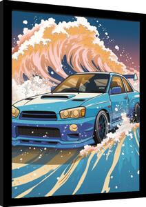Quadro Wave Collection - Wave Cars Scooby, Poster Incorniciato