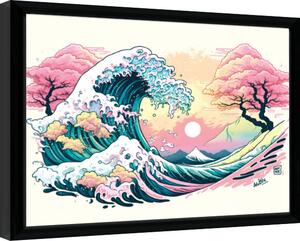 Quadro Wave Collection - Pastel Waves, Poster Incorniciato