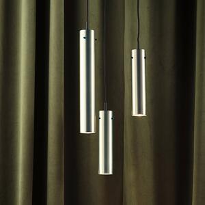 Lampada a sospensione FRANDSEN FM2014, acciaio lucido, altezza 24 cm