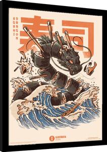 Quadro Ilustrata - Sushi Dragon, Poster Incorniciato