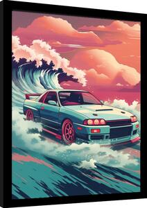 Quadro Wave Collection - Wave Cars Hakosuka, Poster Incorniciato