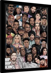 Quadro Hip Hop Icons, Poster Incorniciato