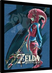 Quadro The Legend of Zelda Breath of the Wild - Mipha, Poster Incorniciato