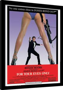 Quadro James Bond - For Your Eyes Only, Poster Incorniciato