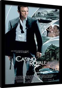 Quadro James Bond - Casino Royale, Poster Incorniciato