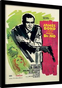 Quadro James Bond - Dr No French, Poster Incorniciato