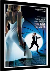 Quadro James Bond - The Living Daylights, Poster Incorniciato