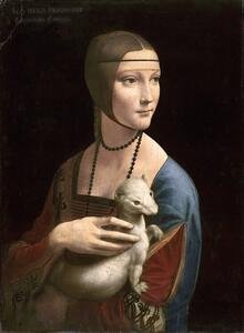Riproduzione The Lady with the Ermine Cecilia Gallerani c 1490, Vinci, Leonardo da