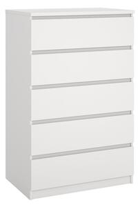 Cassettiera bianca 77x121x50 cm Naia – Tvilum