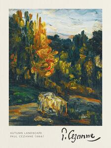 Riproduzione Autumn Landscape - Paul C zanne, (30 x 40 cm)
