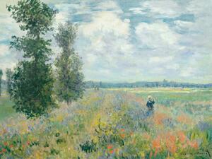 Riproduzione Poppy Fields near Argenteuil - Claude Monet