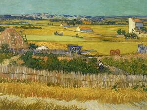 Riproduzione The Harvest Vintage Autumn Landscape - Vincent van Gogh