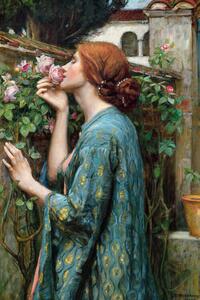 Riproduzione The Soul of The Rose Vintage Female Portrait - John William Waterhouse