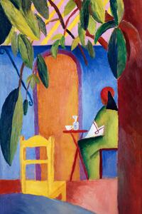 Riproduzione Turkish Cafe No 2 Abstract Bistro Painting - August Macke, (26.7 x 40 cm)