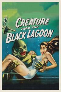 Riproduzione Creature from the Black Lagoon Vintage Cinema Retro Movie Theatre Poster Horror Sci-Fi