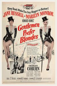 Riproduzione Gentlemen Prefer Blondes Marilyn Monroe Retro Movie
