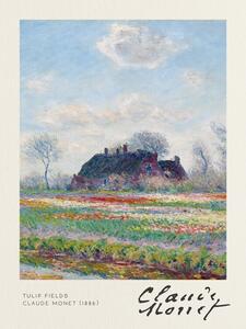 Riproduzione Tulip Fields - Claude Monet, (30 x 40 cm)