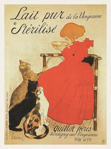 Riproduzione Lait pur St rilis French Cat Poster - Th ophile Steinlen