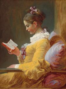 Riproduzione The Reader Young Girl Reading - Jean-Honor Fragonard, (30 x 40 cm)