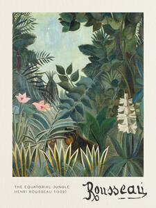 Riproduzione The Equatorial Jungle - Henri Rousseau