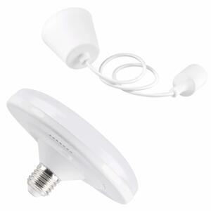 LED Lampada a sospensione KIKI 1xE27/10W/230V bianco