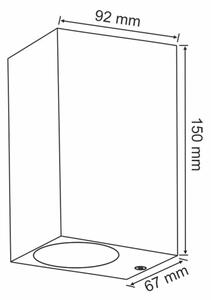 Applique da esterno BOSTON 2xGU10/10W/230V antracite