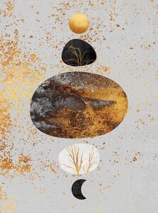 Illustrazione Sun And Moon, Elisabeth Fredriksson, (30 x 40 cm)