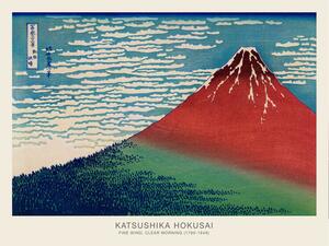 Illustrazione Fine Wind Clear Morning Mt Fuji Japan - Katsushika Hokusai