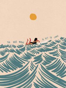 Illustrazione The Best Wave Is yet To Come, Fabian Lavater, (30 x 40 cm)