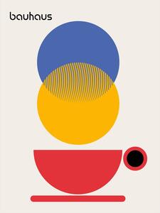 Illustrazione Bauhaus Coffee Abstract, Retrodrome