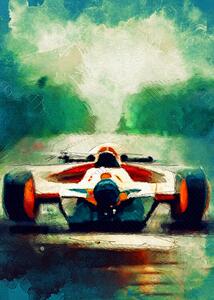 Illustrazione Formula 1 smaragd, Justyna Jaszke