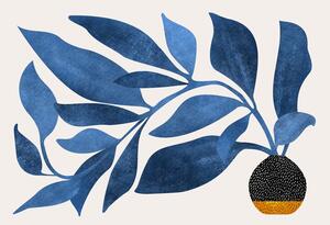 Illustrazione Wandering Ivy in Blue, Kristian Gallagher, (40 x 30 cm)