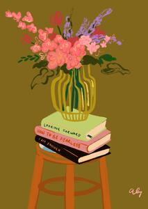 Illustrazione Floral Vase, Arty Guava