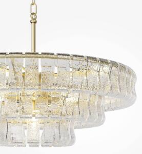 Maytoni Lampada a sospensione in vetro Boulder, dimmerabile, Chiaro / Trasparente, Soggiorno / Sala da pranzo, Vetro, Antico, Lampada a sospensione